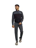 Tracksuit Dark Grey & Black (4way lycra) Tracksuit Dark Grey & Black (4way lycra)