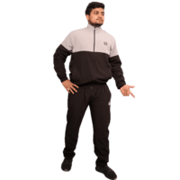 Tracksuit-(Black & Light Grey)-(NS Lycra)-MORNIVA Tracksuit-(Black & Light Grey)-(NS Lycra)-MORNIVA