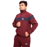 Tracksuit-(Maroon & Navy Blue)-(NS Lycra)-MORNIVA Tracksuit-(Maroon & Navy Blue)-(NS Lycra)-MORNIVA