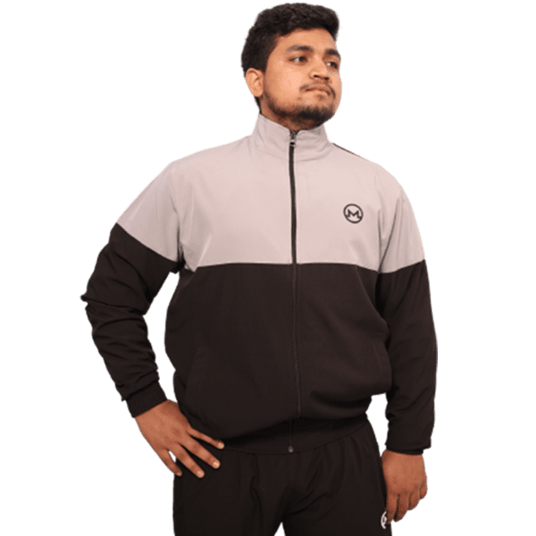 Tracksuit-(Black & Light Grey)-(NS Lycra)-MORNIVA Tracksuit-(Black & Light Grey)-(NS Lycra)-MORNIVA