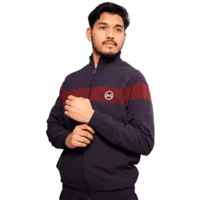 Tracksuit-(Navy Blue & Maroon)-(NS Lycra)-MORNIVA Tracksuit-(Navy Blue & Maroon)-(NS Lycra)-MORNIVA