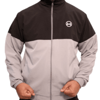 Tracksuit-(Light Grey & Black)-(NS Lycra)-MORNIVA Tracksuit-(Light Grey & Black)-(NS Lycra)-MORNIVA