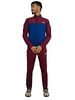 Tracksuit Mehroon & Royal Blue (4way lycra) Tracksuit Mehroon & Royal Blue (4way lycra)