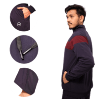 Tracksuit-(Navy Blue & Maroon)-(NS Lycra)-MORNIVA Tracksuit-(Navy Blue & Maroon)-(NS Lycra)-MORNIVA