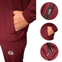 Tracksuit-(Maroon & Navy Blue)-(NS Lycra)-MORNIVA Tracksuit-(Maroon & Navy Blue)-(NS Lycra)-MORNIVA