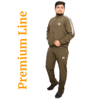 Tracksuit-(Dark Olive Green)-(NS Lycra)-MORNIVA Tracksuit-(Dark Olive Green)-(NS Lycra)-MORNIVA