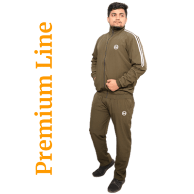 Tracksuit-(Dark Olive Green)-(NS Lycra)-MORNIVA