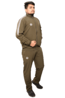 Tracksuit-(Dark Olive Green)-(NS Lycra)-MORNIVA Tracksuit-(Dark Olive Green)-(NS Lycra)-MORNIVA